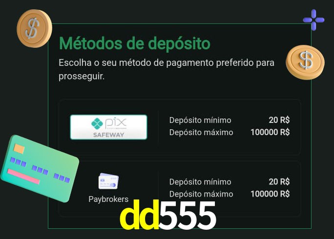O cassino dd555 oferece uma grande variedade de métodos de pagamento